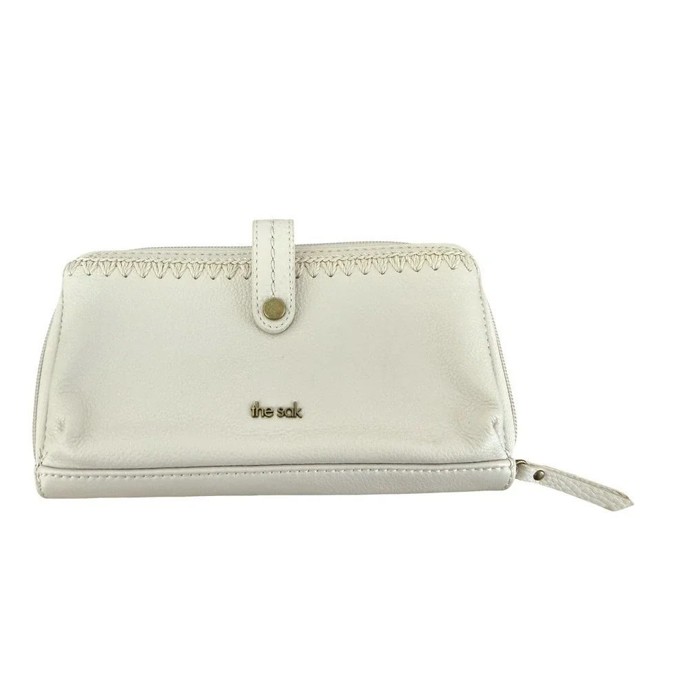 The Sak Iris Smartphone Wallet off white Leather no strap